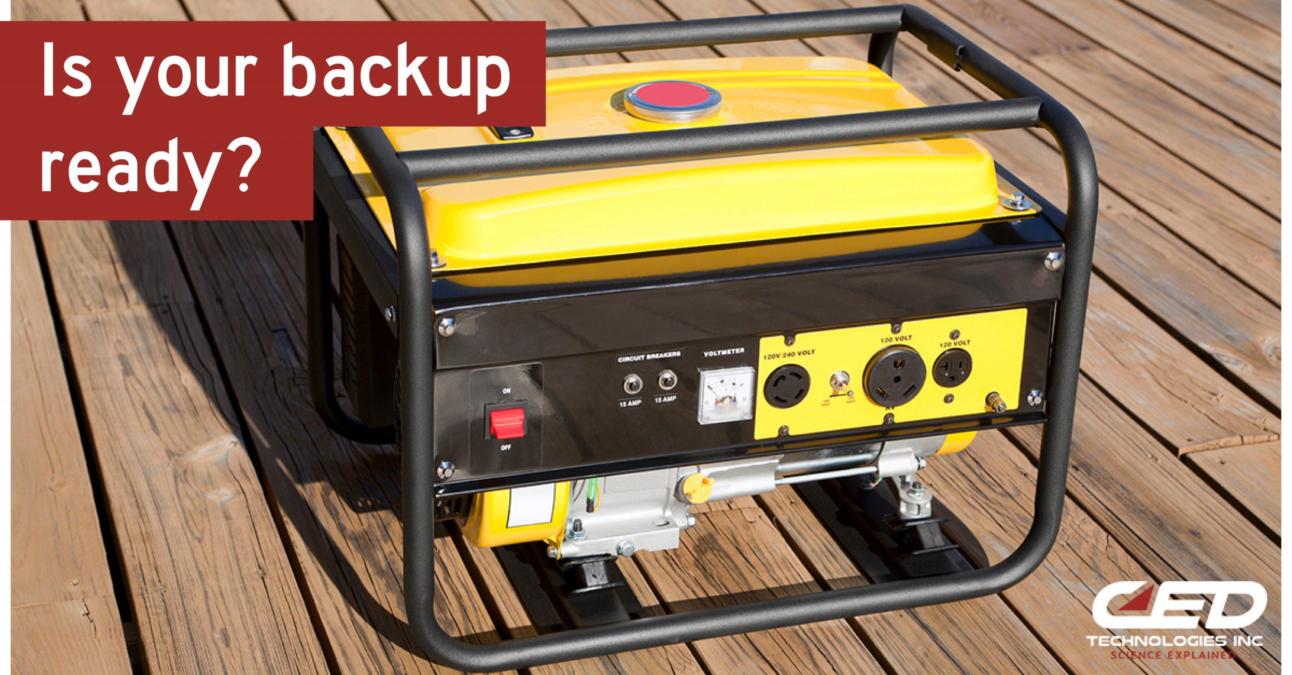 Generator Safety: Get Your Back-Up Ready